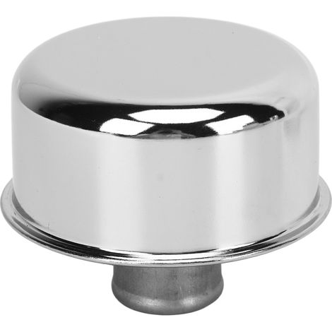 Couvercle de soupape d'alésage de 1-1/4 pouce pour moteurs SBC BBC SBF 327 350 302 454 502, avec bouchon de remplissage d'huile rond à bouton-poussoir et bouchon de ventilation. (1/5)