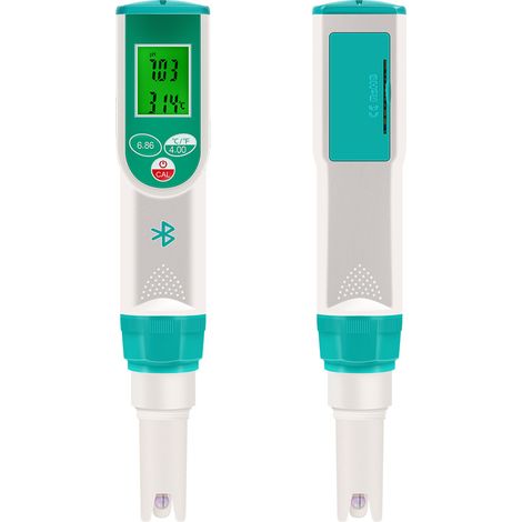 Wasserqualitätstestgerät Temperaturtester 0-14PH Messbereiche Digitaler Tester Stift Tragbarer Tragbarer Wasserqualitätsmonitor