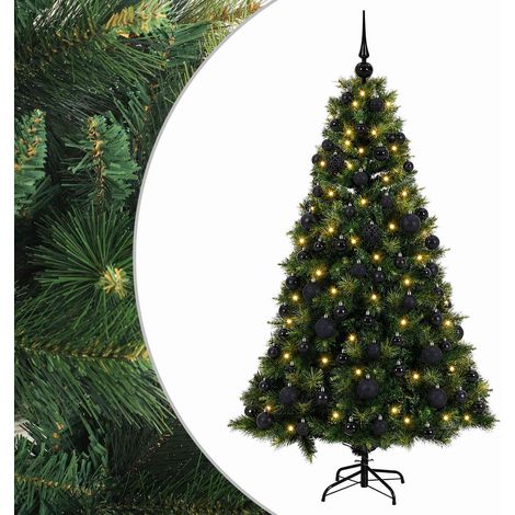 Albero di Natale artificiale con palline 210 cm 300 LED vidaXL (1/5)