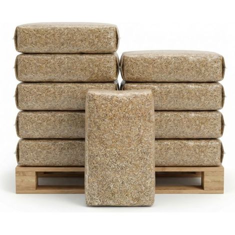 Paillis de miscanthus pour retenir l'eau - 10 balles de 150 litres - F-PAI045-10x150