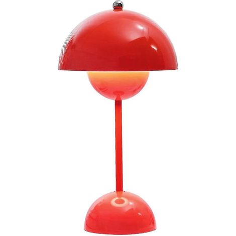 Lampe de table rechargeable en forme de bouton de fleur pour chambre, bureau de mariage et table de chevet - Style scandinave nordique