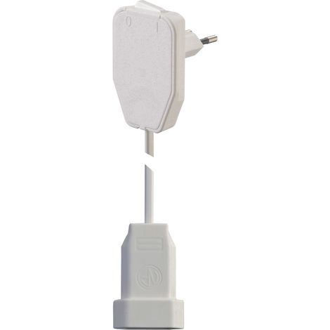 NVB 104580 Strom Verlängerungskabel Weiß 3.00 m H03VVH2-F 2X 0,75 mm² mit Zwischenschalter