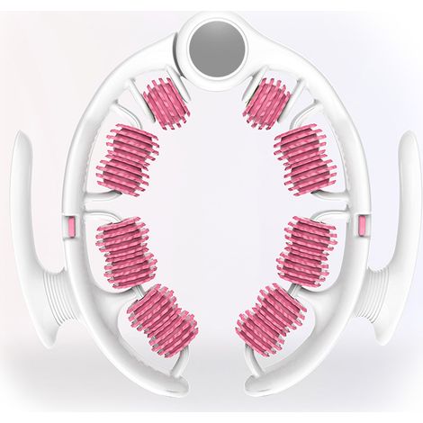 JSSEVN-Masseur Manuel Anti-Cellulite avec Poignées Amovibles - Rouleau de Massage Professionnel pour Cuisses, Jambes et Fesses (Rose) (1/5)