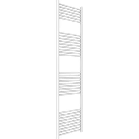 Termoarredo bianco per bagno in acciaio calorifero termosifone scaldasalviette misure h1800xl500xi450 33 tubi - pezzi 1 (1/5)