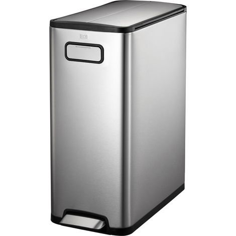 EKO - Poubelle à pédale Ecofly 30 litres - Stainless steel   - inox mat