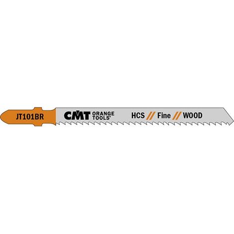 JT101BR - 25 25 HOJAS PARA SIERRA CALADORA EN HCS PARA MADERA RECTA Y FINO 100X2,5X10TPI