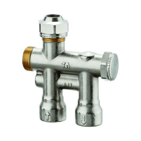 IMI Heimeier Einrohrverteiler TA RVES, DN 15 1/2" Anschluss Innengewinde Rp 1/2