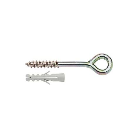 ANCORANTE PER PONTEGGI CON TASSELLO IN NYLON E OCCHIOLO ZINCATO PNT E- - ø mm.14x120 - 15 pezzi ELEMATIC