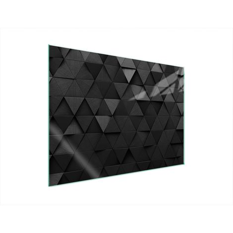 PIASTRA PROTETTIVA IN VETRO PER STUFA 70x52 NERO (1/5)