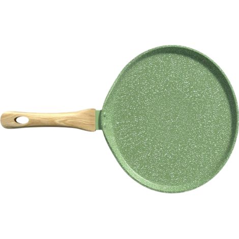 1 crêpière, revêtement granit suisse, antiadhésif, sans PFOA, poignée isolante, compatible induction, pour crêpes dosas pancakes (1/5)