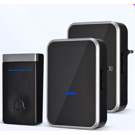 Timbre inalámbrico inteligente de largo alcance, sensor de 1-2 contactos, sin batería, enchufe UE/EE. UU., timbre autoalimentado, venta al por mayor (1/3)