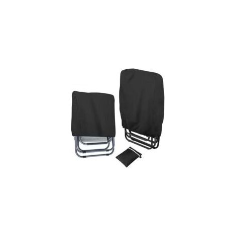 2er-Set Schutzhüllen für klappbare Gartenstühle (71 x 34 x 110 cm) – Wasserdicht – Winddicht – UV-beständig – Aus 210D Oxford-Gewebe – Für Gartenliegen – Crezuo
