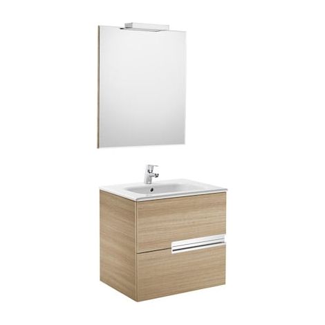 Pack Unik VICTORIA-N 600 + miroir + applique - Chêne (1/2)