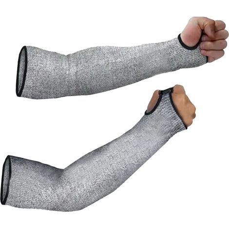 Protective arm sleeves, 2 pieces, stab-resistant, breathable, level 5, safety protection (1/5)