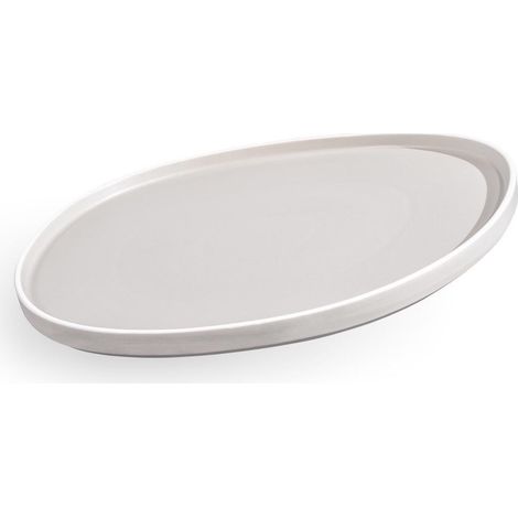 Fade piatto piano Gourmet Convivio Grey 26,5x25 cm in porcellana