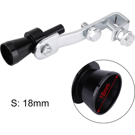 Sifflet d'échappement turbo noir pour voiture, simulateur de valve de décharge, silencieux sonore auto (1/5)