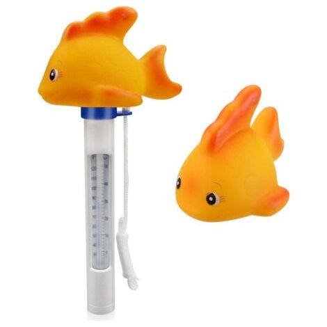 Thermomètre de Piscine,Thermomètre Facile à Lire Grande Taille avec Corde, Thermomètre Flottant pour Piscines Extérieures et Intérieures, Spas et Bains à Remous