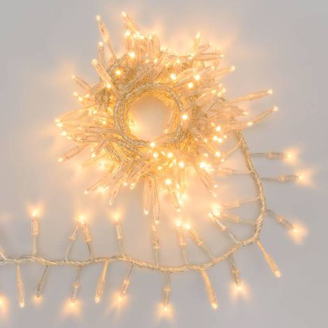 Guirlande lumineuse Boa 12cm 4M 192 MaxiLED blanc chaud 8 modes câble transparent 24V professionnel IP44 Lotti (1/5)