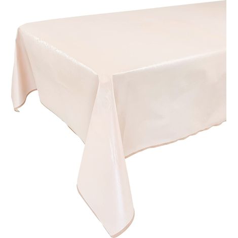 Nappe plastifiée rectangulaire et carrée anti-taches, en PVC avec bordure en différentes motifs et tailles pour décoration de maison, jardin, fête d'anniversaire, style shabby (1/5)