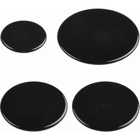 Lot de 4 chapeaux de brûleur à gaz pour cuisinière de cuisine (55 mm, 75 mm, 100 mm) - Diffuseurs de flamme résistants - Pièces de rechange (1/5)