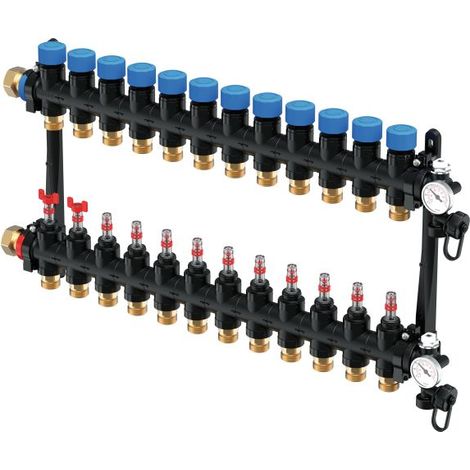 Vario M Verteiler mit Durchflußmesser FM 12X G3/4 Euro