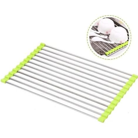 Bonde d'évier pliable en acier inoxydable (1/4)