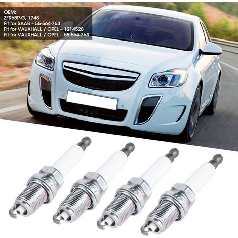 4 bougies d'allumage iridium-platine 1214528 ZFR6BP G compatibles avec Opel Astra h J 1.6L (1/5)