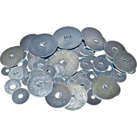 Bulk Hardware BH00910 Assortiment de grandes rondelles de réparation Multicolore