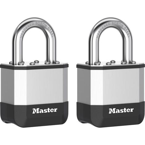 Master Lock PK1EURT Elite Laminated 45mm Padlock - 25mm Shackle (Pack of 2) MLKPK1T