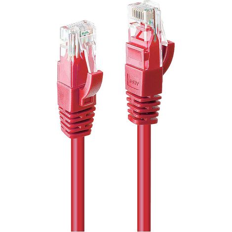 LINDY 48033 RJ45 Câble réseau, câble patch CAT 6 U/UTP 2.00 m rouge 1 pc(s) S239892 (1/3)
