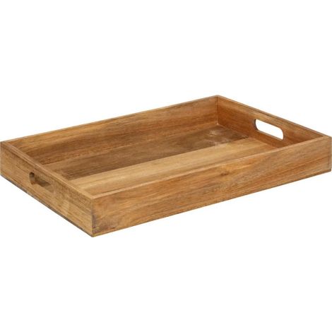 Plateau de Service "Bois Acacia" 42cm Marron (1/3)