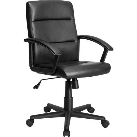 SEDIA DA MANAGER nera - cm 62 x 60 x h. 93 / 103