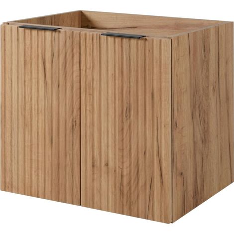 Mobile da bagno, Rovere Craft + maniglia nera, 60 x 57 x 46 cm (1/5)