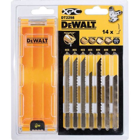 DeWALT - Stichsägeblatt-Set, 14-tlg, für Holz DT2298