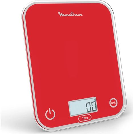 Moulinex Modelo Electrónico Báscula de cocina roja