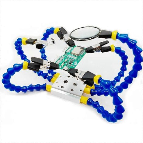 Compatible avec l'établi de soudage Octopus, les outils à trois mains et le bras multifonction. (1/5)