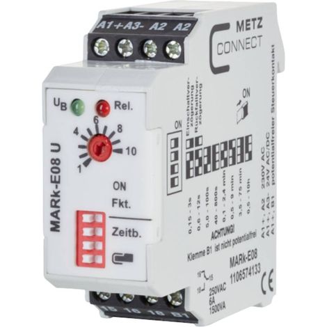 Metz Connect 1106574133 MARk-E08 Relè temporizzato Multifunzionale 230 V/AC 1 pz. 1 scambio
