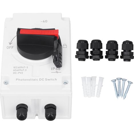 DC1200V 32A isolateur photovoltaïque interrupteur de déconnexion solaire PV changement IP66 étanche (1/5)