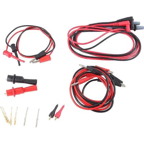 Kit de multimètre multifonction JT8043, plusieurs pièces remplaçables, cordons de test avec fiche 4 mm et pinces crocodiles (1/4)