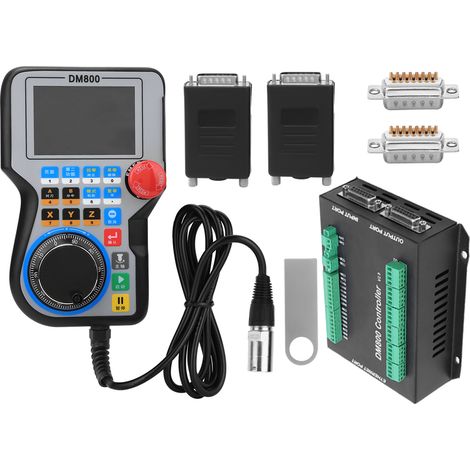 Panneau de commande DM800 pour machine CNC 3/4/5 axes, manette de contrôle de mouvement, boîtier de commande numérique, compatibilité fraiseuse et graveur. (1/5)