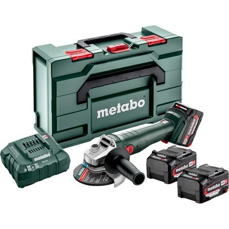 Smerigliatrice angolare Metabo W 18 L 9-125 quick 3x4.0Ah