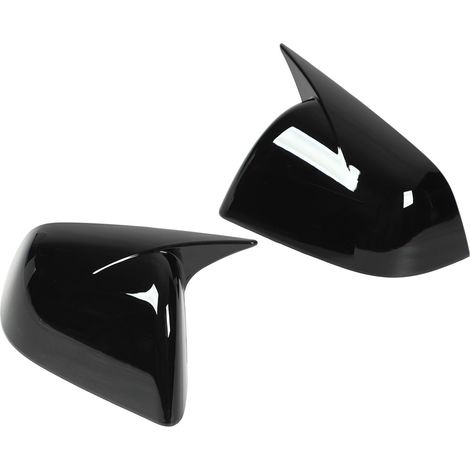 Coques de Rétroviseur Latéral Extérieur Brillant pour Tesla Model Y 2020-2023 Noir, Cache Rétroviseur Rétro Visière de Porte (1/5)