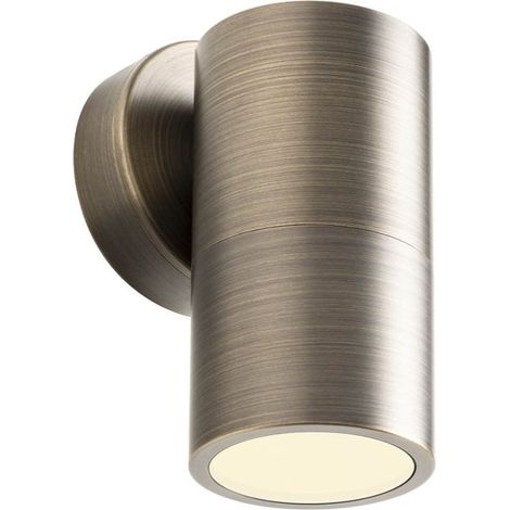 Applique classico redo group stake 91175 91176 gu10 led monoemissione orientabile ottone, finitura metallo ottone massiccio anticato (1/5)