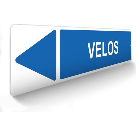 Panneau de signalisation pour parking · Vélos gauche - 48 x 10 cm (1/5)