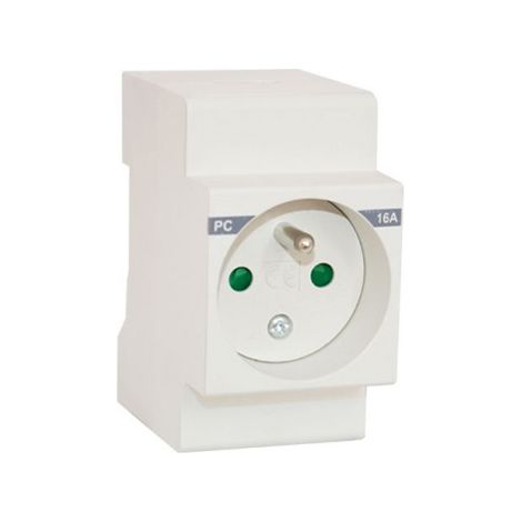 Prise modulaire 2P+T 16A – Connexion à vis sécurisée – Certification NF – Pour tableaux électriques – Installation fiable et durable – Digital Electric