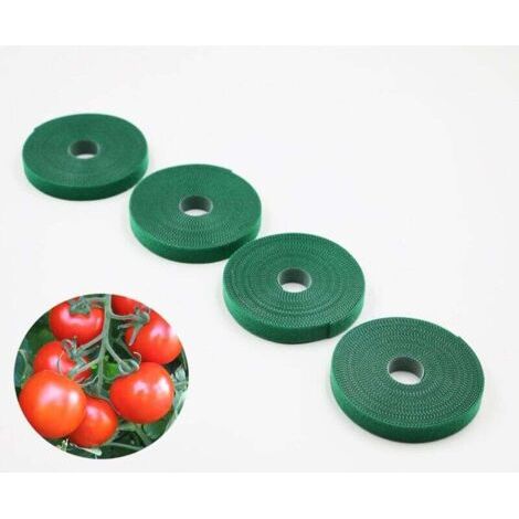 Pflanzenbinder, Gartenbinder, wiederverwendbare Pflanzenbinder, selbstklebende Klettverschlüsse, weiche Pflanzenbinder, Pflanzenstützen, 5 m x 4 Stück (1/4)