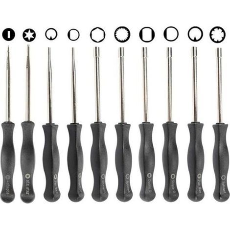 10 pieces Regler le carburateur Outil de reglage de tournevis Kit avec Nettoyage de carb Aiguilles Brosses pour Poulan Artisan 2 (1/4)