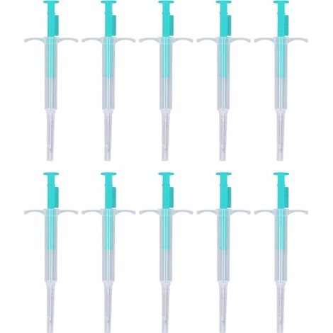 Packung mit 10 injizierbaren elektronischen Mikrochips für Tiere, 1,4 x 8 mm, Frequenz 134,2 kHz, ISO-Standard (1/4)