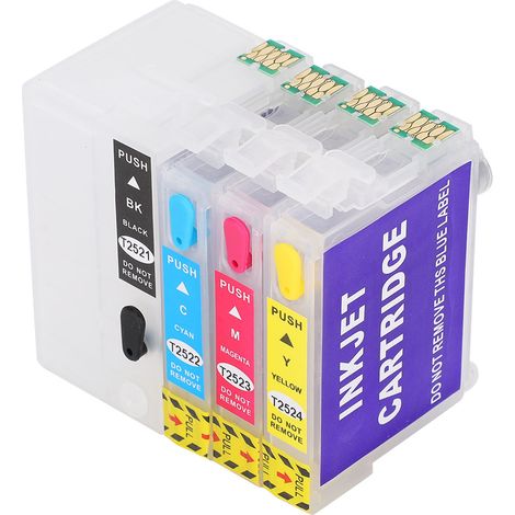 Kits de cartouches d'encre pour imprimantes 252XL WF7610, 3640, 7110, 7210 et 7710. (1/4)