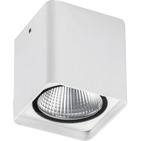 KUBA Downlight a Plafone Quadrato Bianco 20W LED 3000K IP65 - Plafoniera da Esterno in Alluminio ad Alta Resistenza - Rossini Illuminazione